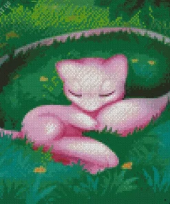 Sleepy Mew Diamond Painting