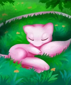 Sleepy Mew Diamond Painting