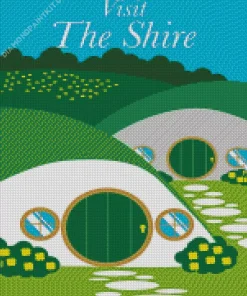 The Shire Travel Poster Diamond Painting