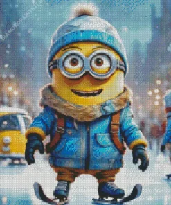 Winter Minion Diamond Painting