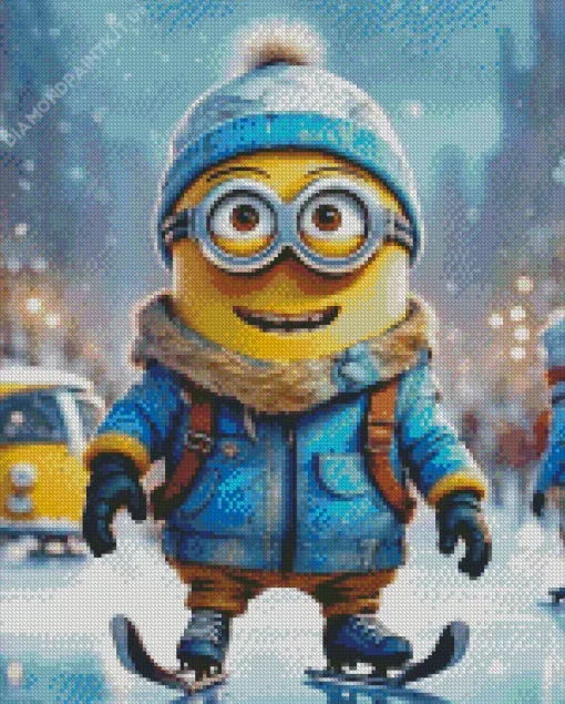 Winter Minion Diamond Painting