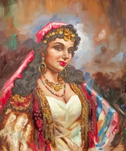 Beautiful Gypsy Woman Diamond Painting