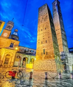 Bologna Two Towers Diamond Painting