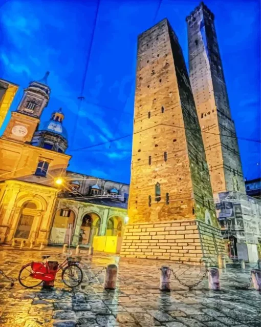 Bologna Two Towers Diamond Painting