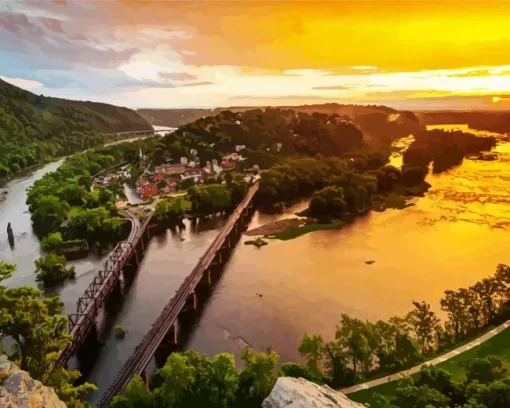 Harpers Ferry Diamond Painting