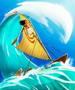 Moana Boat Diamond Painting