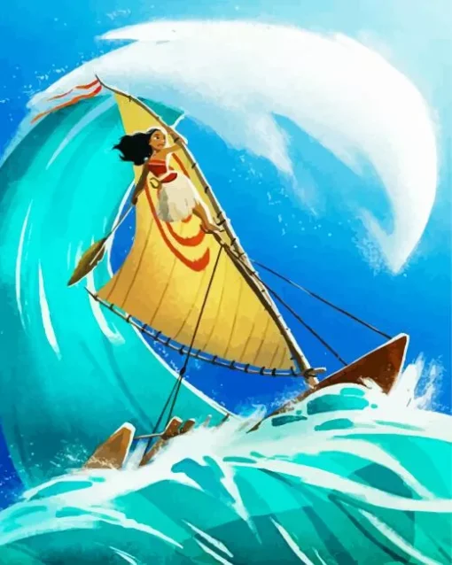 Moana Boat Diamond Painting