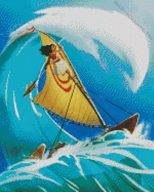 Moana Boat Diamond Painting