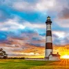 Sunrise Bodie Island Lighthouse Diamond Painting