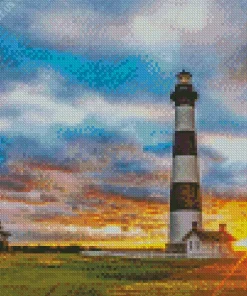 Sunrise Bodie Island Lighthouse Diamond Painting