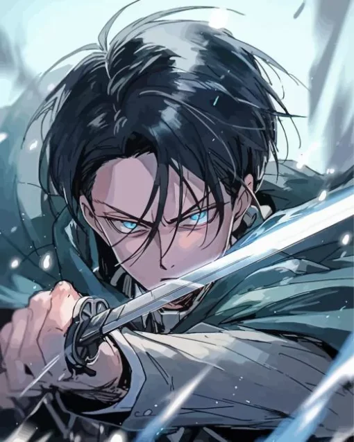 Aesthetic Levi Ackerman Art Diamond Painting