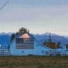 Barn With American Flag Diamond Painting