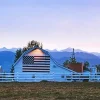 Barn With American Flag Diamond Painting