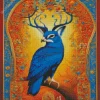 Bird With Antlers Diamond Painting