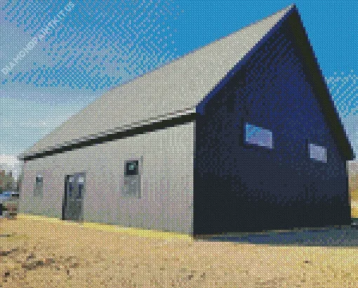 Black Barn Diamond Painting