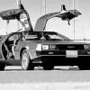 Black Delorean Car Diamond Painting