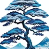 Blue Tree Diamond Painting