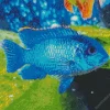 Blue Tropical Fish Diamond Painting