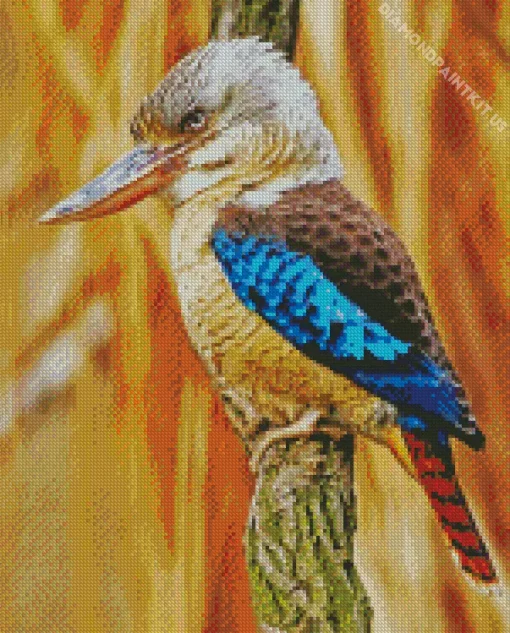 Blue Winged Kookaburra Diamond Painting