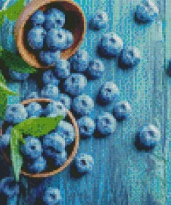 Blueberry Bowls Diamond Painting