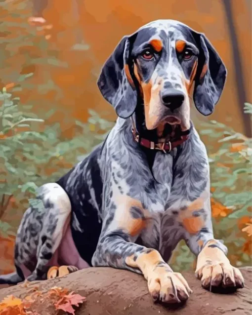 Bluetick Coonhound Diamond Painting