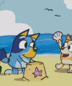 Bluey And Bingo Diamond Painting