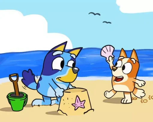 Bluey And Bingo Diamond Painting