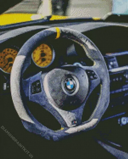 BMW Steering Wheel Diamond Painting