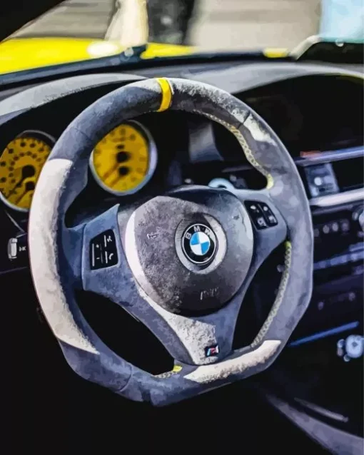 BMW Steering Wheel Diamond Painting