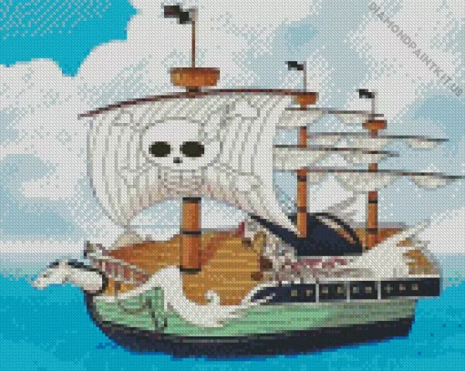 Boat From One Piece Diamond Painting