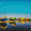 Boats On Beach Diamond Painting