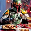 Boba Fett Christmas Diamond Painting