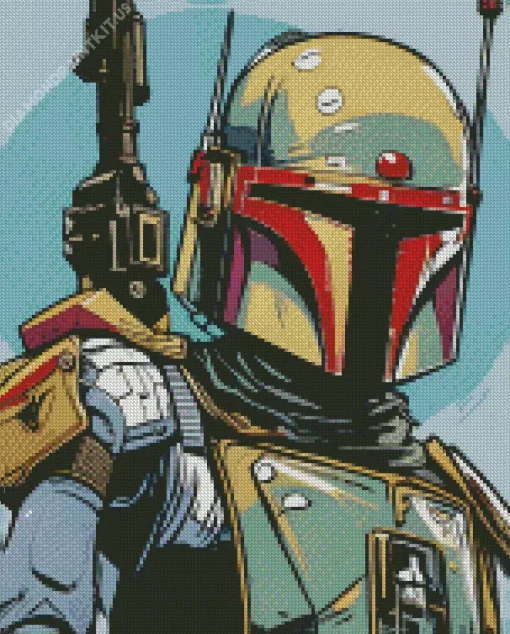 Boba Fett Illustration Diamond Painting