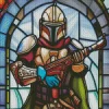 Boba Fett Stained Glass Diamond Painting