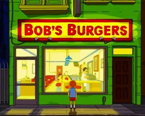 Bobs Burgers Store Front Diamond Painting