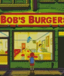 Bobs Burgers Store Front Diamond Painting