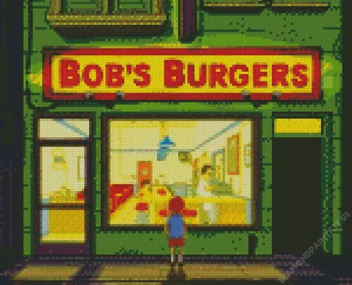 Bobs Burgers Store Front Diamond Painting