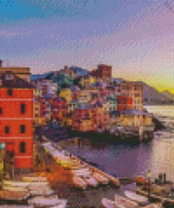 Boccadasse At Sunset Diamond Painting