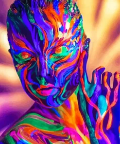 Body Art Neon Diamond Painting