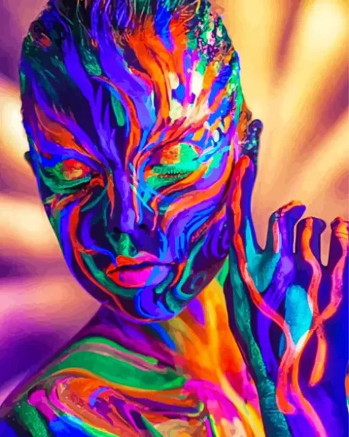 Body Art Neon Diamond Painting