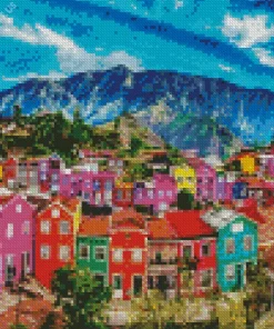 Bogota Colorful Houses Diamond Painting