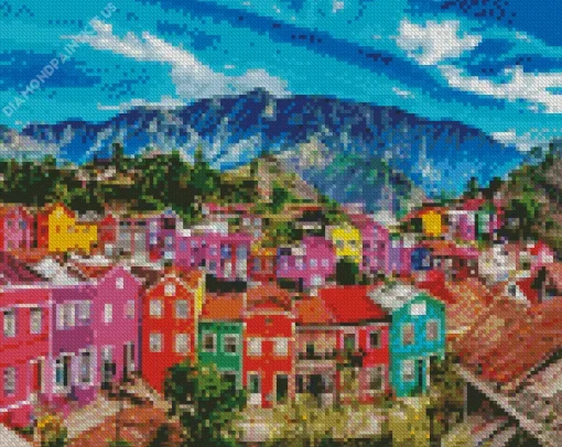 Bogota Colorful Houses Diamond Painting