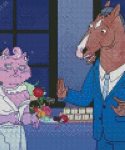 Bojack And Princess Carolyn Diamond Painting