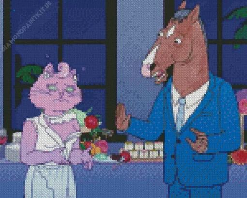 Bojack And Princess Carolyn Diamond Painting