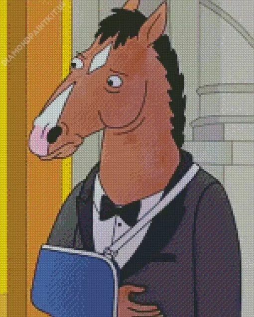 Bojack Horseman In Suit Diamond Painting