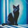 Bombay Cat With Blue Eyes Diamond Painting