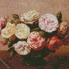 Bowl Of Roses Henri Fantin Latour Diamond Painting