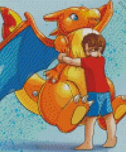 Charizard Hugging Diamond Painting