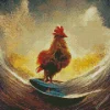 Chicken Surfing Diamond Painting