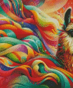 Colorful Llama Diamond Painting